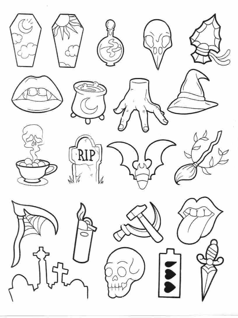 Halloween Tattoo Flash